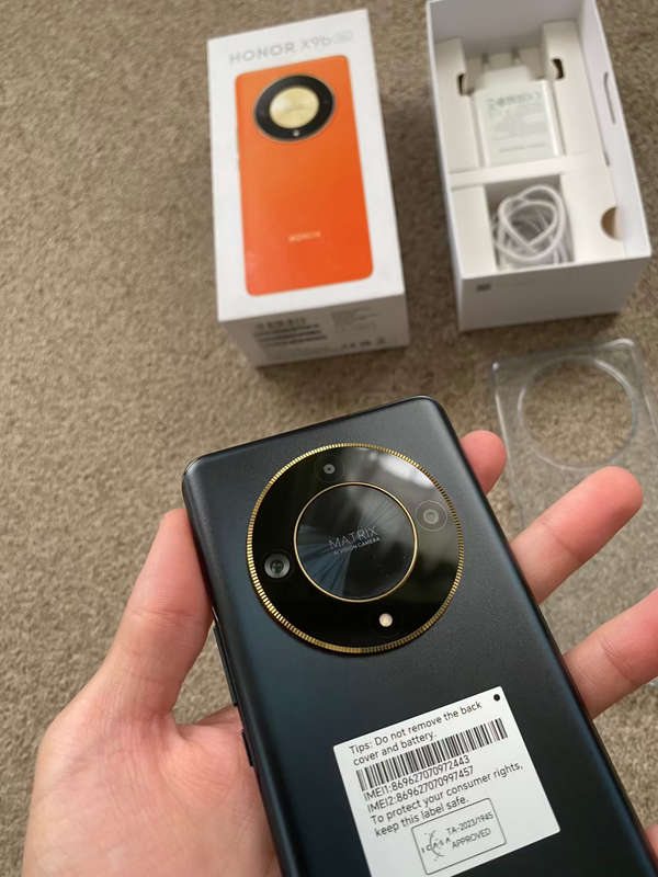 Honor X9b 5G Dual Sim 256GB 20GB RAM BRAND NEW OPEN BOX with box and charger- Midnight Black