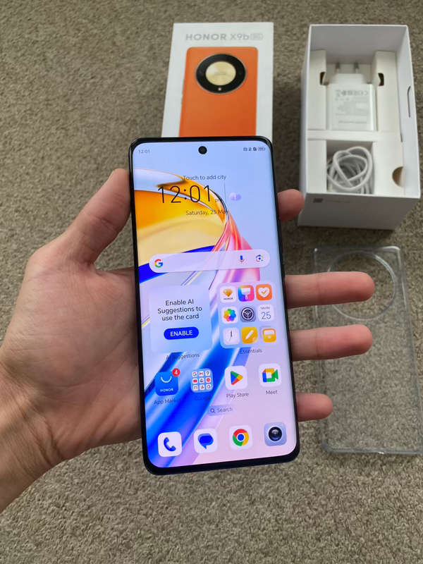 Honor X9b 5G Dual Sim 256GB 20GB RAM BRAND NEW OPEN BOX with box and charger- Midnight Black