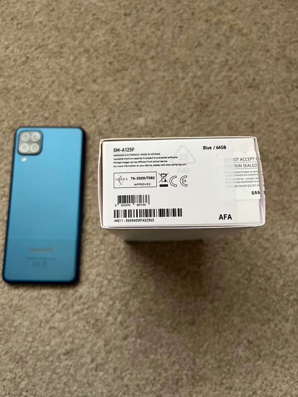 Samsung A12 64gb 4gb ram with box