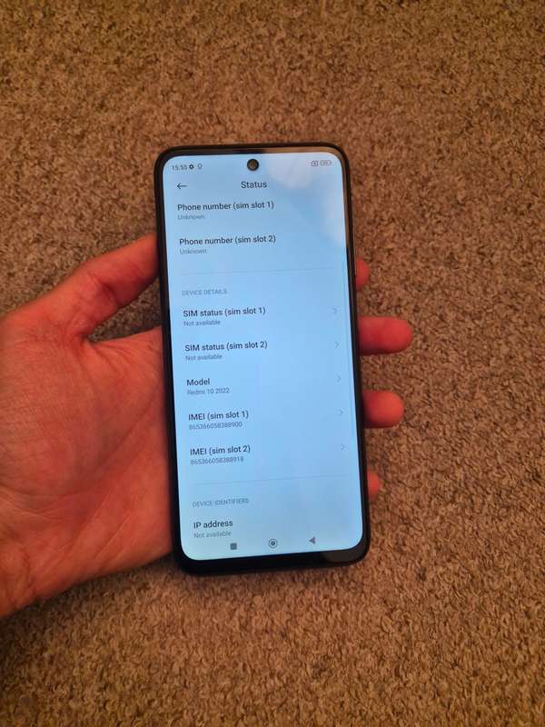 Xiaomi Redmi 10 2022 Dual SIM 128gb 6gb ram Good condition