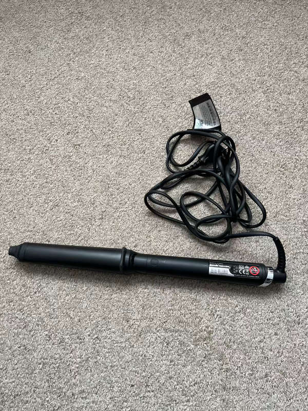 Original GHD Curve Creative Curl Wand - Professional Hair Curler (Black)