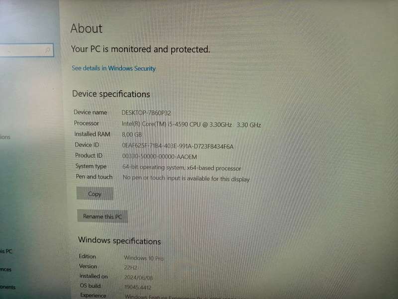 Dell Optiplex 9020 intel i5-4590 8gb ram 256gb HDD desktop