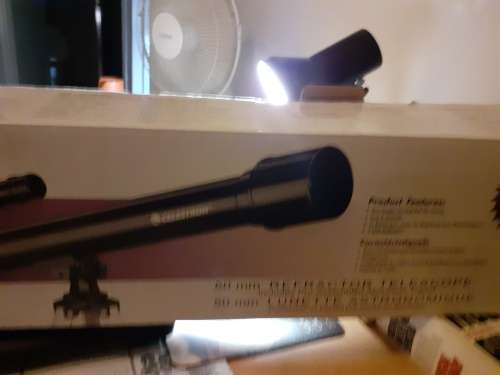 Power Seeker 50mm telescope complete NEW with various lenses etc.