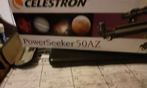 Power Seeker 50mm telescope complete NEW with various lenses etc.