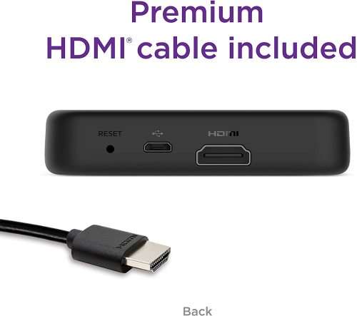 Roku Premiere Streaming Media Player, Simple Remote and Premium HDMI Cable