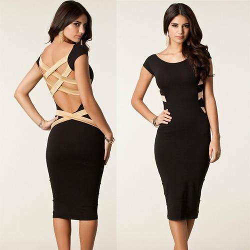 ***** Sexy Knee Length Bodycon Bandage Celebrity Dress
