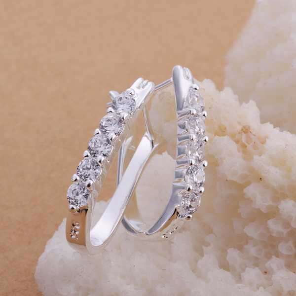Must have Pieces*********SILVER EARRINGS WITH CRYSTAls