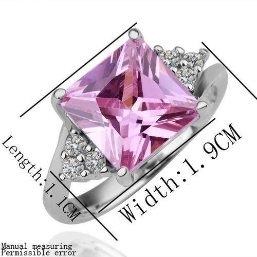 WHITE GOLD PLATED AUSTRIAN CRYSTAL 7 stone setting****beautiful piece
