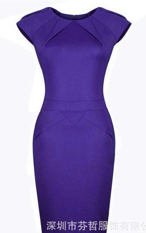 2015 MUST HAVES!!! GORGEOUS PURPLE DART WORK OR EVENING BODYCON DRESS