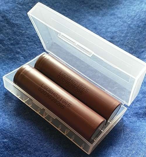 2 x LG HG2 18650 Batteries