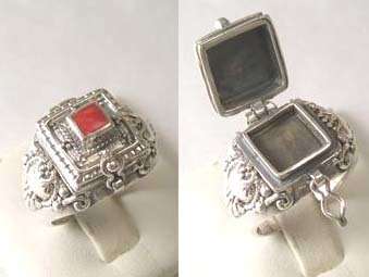 Spectacular -Sterling Silver and  Poison Ring.