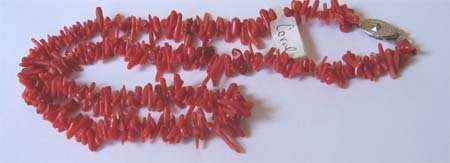 Genuine Red Coral Necklace 45 cm Long