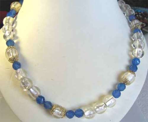Big & Beautiful,  Silver and Agate Necklace