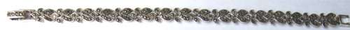 Beautiful 925 Sterling Silver & Marcasite Bracelet