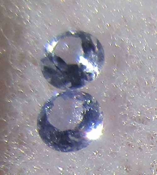 Tanzanite- 2 Pieces 2.00mm round 0.07 ct. Price for both