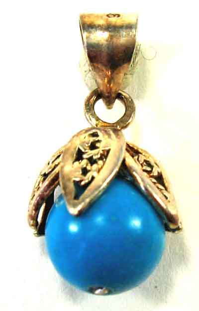 Sterling Silver and Turquoise  Pendant