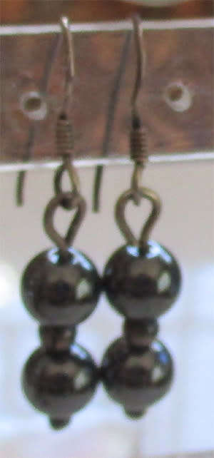 Sterling Silver and Hematite Earrings