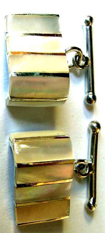 925 Sterling Silver  and M. O. P. Cufflinks
