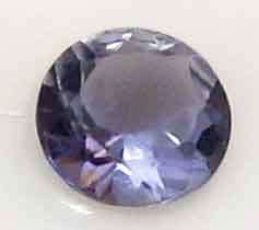 Iolite 5.00 mm Blue -Violet Round cut 0.47 ct