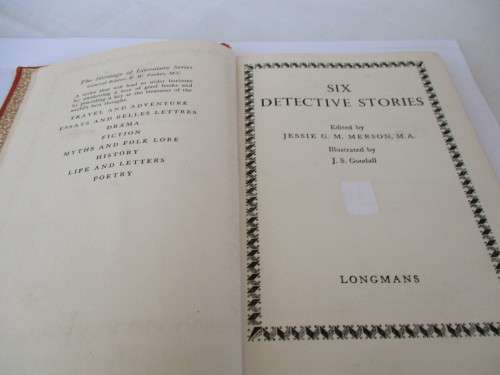SIX DETECTIVE STORIES Edited by JESSIE G.M. MERSON, M.A.
