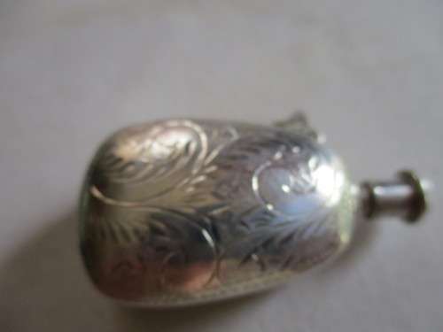 Vintage Sterling Silver Perfume Bottele -Pendant
