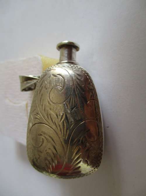Vintage Sterling Silver Perfume Bottele -Pendant