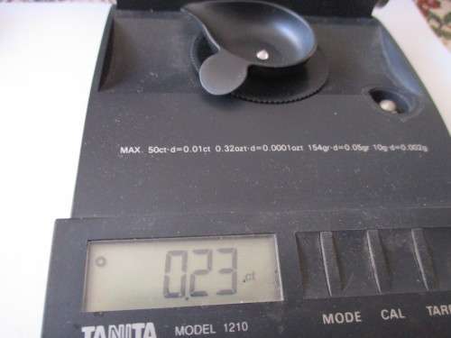 Natural Untreated  Diamond , Round brilliant cut 0.23 ct