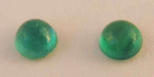 1 lot Genuine Emeralds  2 pieces  1.60mm round cut  T. W 0.05 ct Price/both