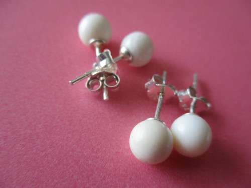 925- Solid Sterling Silver  Studs Earrings Price per pair, [ 5 pairs ]