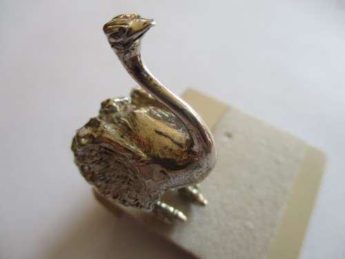 Collectible - Ostrich Sterling Silver Figure