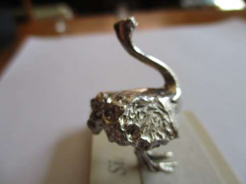 Collectible - Ostrich Sterling Silver Figure
