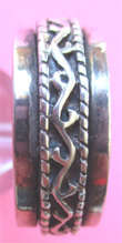 925 Sterling Silver `` Swivel Ring