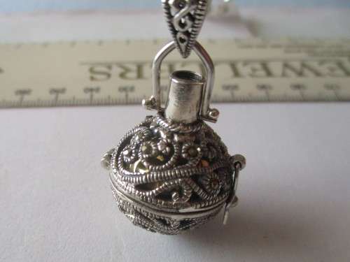 925 Sterling Silver `Rattle  Pendant
