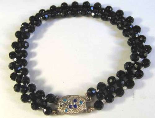 925 Sterling Silver and Black Onyx Bracelet.