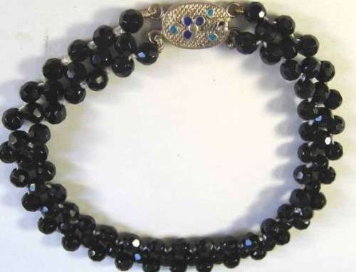 925 Sterling Silver and Black Onyx Bracelet.