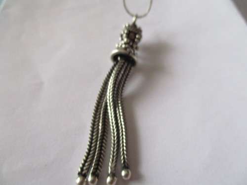 925 Sterling Silver Tassels Necklace