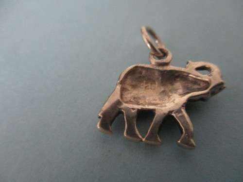 925 Sterling Silver `Elephant `` Charm or Pendat