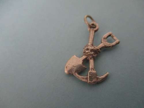 Vintage Sterling Silver `spade and pick `Charm or Pendant
