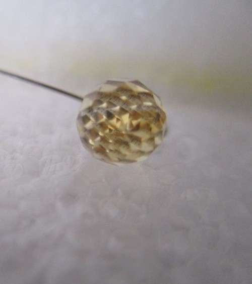 Genuine Faceted 9.30 x 6.30 mm Citrine Briolett 2.24 ct.
