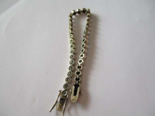 925 Sterling Silver and Marcasite Bracelet