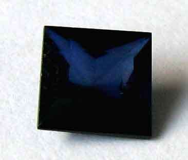 4.20 mm Princess cut Sapphire .60 ct