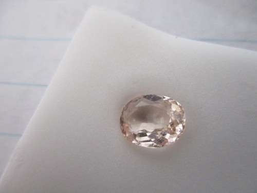 1.29ct. 100% Natural Pink Morganite Oval Cut 8.00 x 7.00 mm
