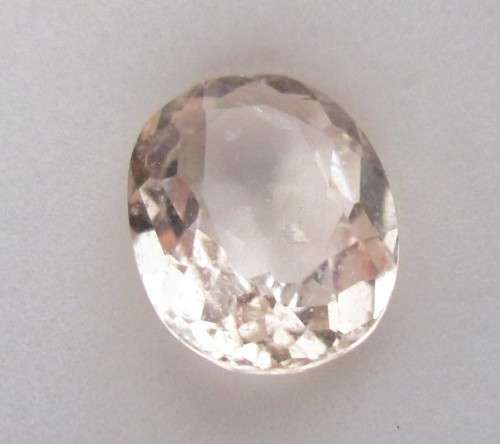 1.29ct. 100% Natural Pink Morganite Oval Cut 8.00 x 7.00 mm