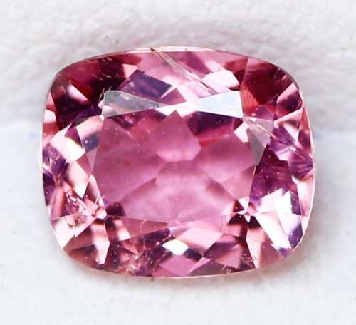 0.57 Ct. Nice Square Cushion Cut 6 x 5 mm 100% Natural AAA Sweet Pink Tourmaline