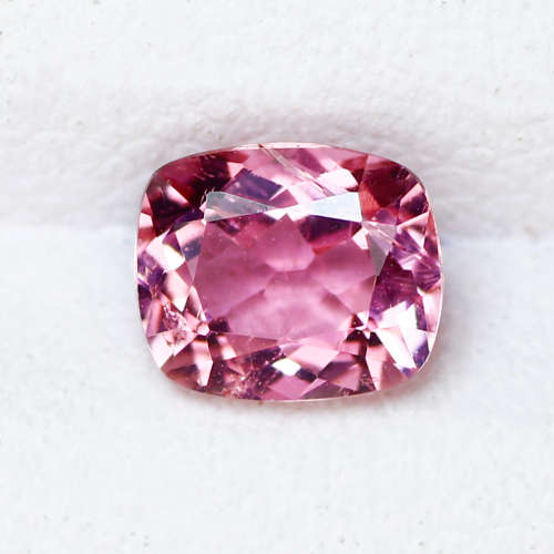 0.57 Ct. Nice Square Cushion Cut 6 x 5 mm 100% Natural AAA Sweet Pink Tourmaline