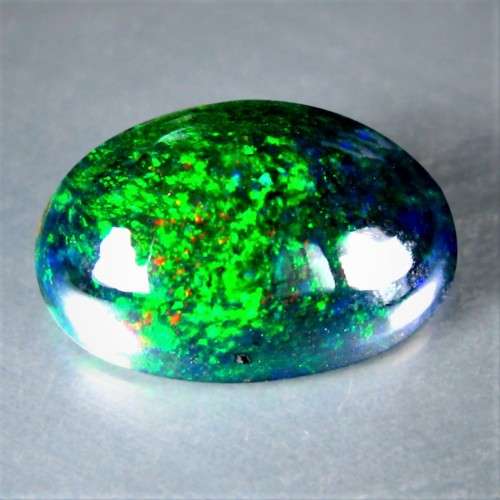 2.44ct. Rare Sparkling Natural Welo Black Fire Opal