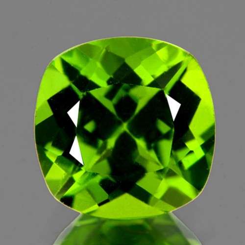 1.15 Ct. 6.00 mm Cushion cut Peridot
