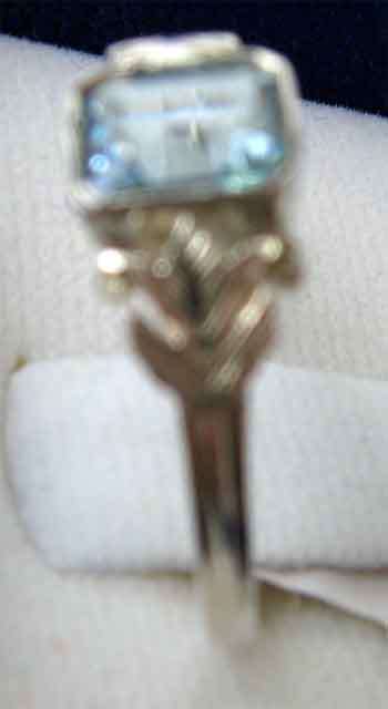 925 Sterling Silver and Blue Topaz Ring