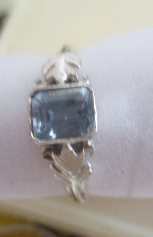 925 Sterling Silver and Blue Topaz Ring