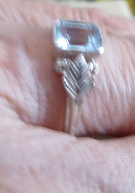 925 Sterling Silver and Blue Topaz Ring